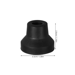 8Pcs Black Rubber Replacement Cane Tips Non Slip Durable Walking Stick Covers