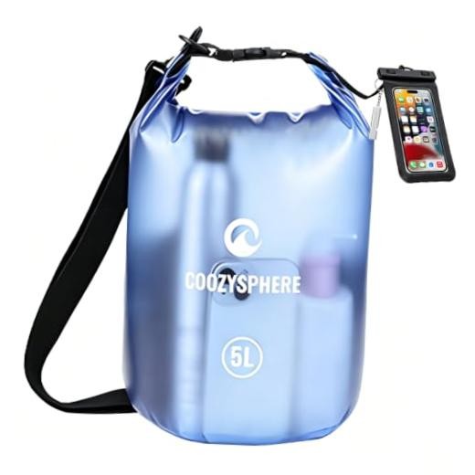 Dry Bag Waterproof Roll Top Lightweight Floating Storage Bag with 5L Blue-5L