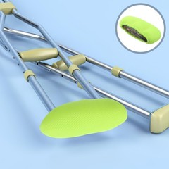 2Pcs Durable Cotton Underarm Crutch Cushions Light Green Padded Replacement