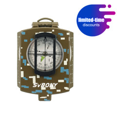 Pocket Transit Waterproof Compass for Surveyors Forester Hiking Camping Marching