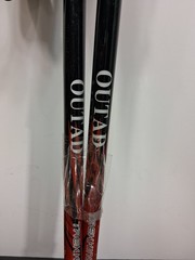 Set of Outad Red Aluminum Alloy Trekking Poles 24″ Long Comfort Handles