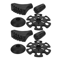 8 Sets Hiking Stick Cap Trekking Pole Accessories Non Slip Cane Tips