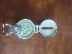 Vintage Engineer Directional Compass. Silver Tone. Good Used Condition Working
