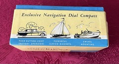 RARE Vintage Taylor Compass With Box #2957 Auto Boat Plane Used