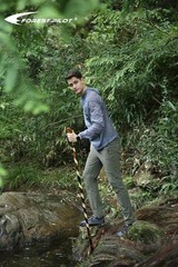 Handcrafted Nature Wood Hiking Stick 55 Inches Long – with Hand Strap and Rub…