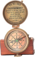Gift Son from Mom Compass with Case/Gift for Son/Mom to Son/to My Son Gifts