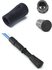 6-Pack Trekking Pole Rubber Feet Tips – Standard Fit 11mm Protection & Stability