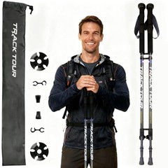 Carbon Fiber Trekking Poles Ultra Lightweight Hiking Poles Walking Sticks wit…