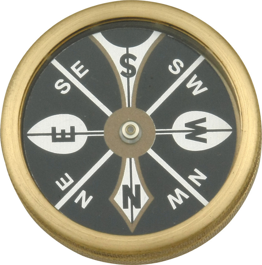 Marbles Large 1 3/4″ Brass Pocket Compass 223