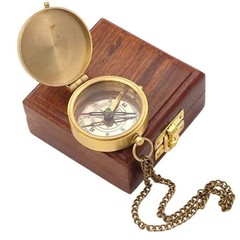 Trust in The Lord, Proverbs 3: 5-6, Solid Brass Directional Engraved Compass,…