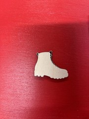 Hiking Boot With Tokens To List All Your Hikes