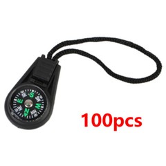 100pcs / Lots Mini Compass Hiking Direction Survival Camping Compasses Outdoor
