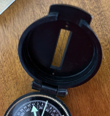 Vintage Lensatic Brass Compass -Japan Made- w case/Instructions – Vintage