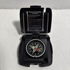 Normark PL 180 Black Pocket Compass Floatable Shock Proof Hiking Jewel Bearing
