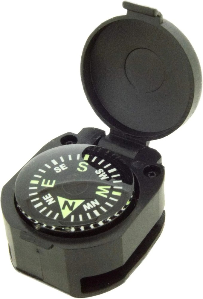 Sun Company Wrist Turtle – Armoured Wrist Compass with Closing Cover | Easy-to-R