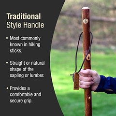 Rustic Wood Traditional Style Handle, for Men 55″ Walking Stick Maple Straight