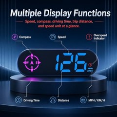 GPS Speedometer for Car with Large MPH Display Car Compass Dashboard Digital