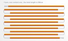 7.9/8.5mm*360/404/442cm Outdoor Camping Hiking Travel Aluminum Alloy Tent Poles