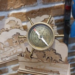 Antique Brass Pocket Compass size 8 cm