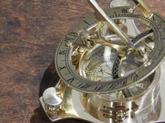 Vintage Brass Finish Sundial Compass Navigation Instrument Best Gift Item