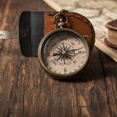 Brass Compass To My Son With Leather Case Gifting Item.