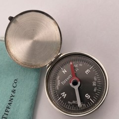Tiffany & Co. Sterling Silver “1837 Makers Collection” Compass, with Orig. Pouch