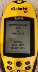 Magellan eXplorist 200 Handheld Hiking GPS Yellow Black Plastic