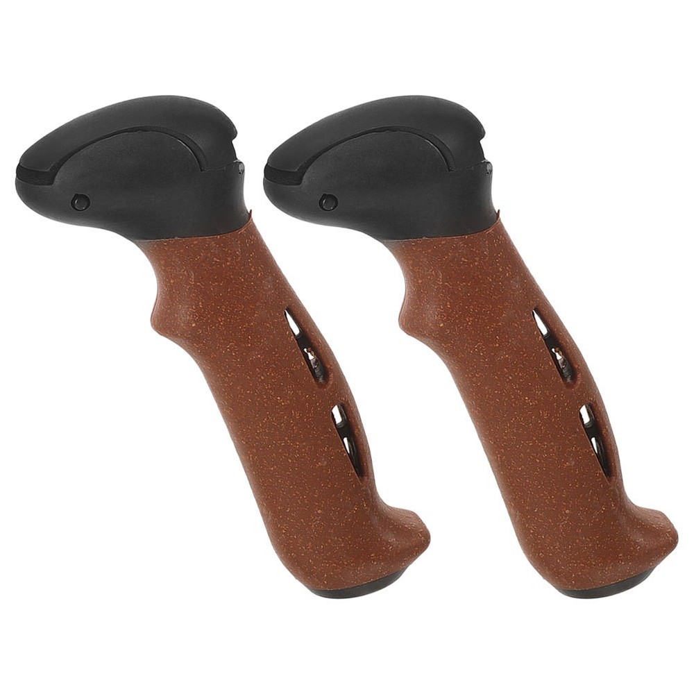 2Pcs Cork Handle Replacement for Nordic Walking Poles Lightweight Durable Grip