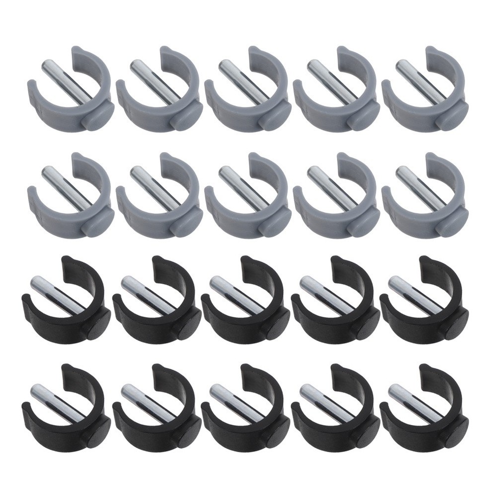20 Pcs Walking Cane Accessories Crutches Shaped Buckles for Latch Pin