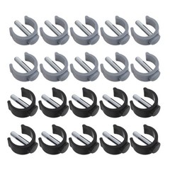 20 Pcs Walking Cane Accessories Crutches Shaped Buckles for Latch Pin