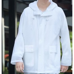 PVC Rain Suit Set for Adults Waterproof Jacket and Pants for Outdoor Use