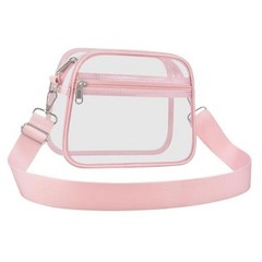 Clear Bag for Stadium Events – Stadium Approved Mini Clear Purse, Small Pink