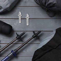 Set of 8 Metal Tips for Hiking Poles – Heavy Duty Tungsten Steel Pole Tips F…