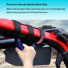 4 Pack Grab Handles Roll Bar Paracord Handgrip Handles with America Flag Pattern