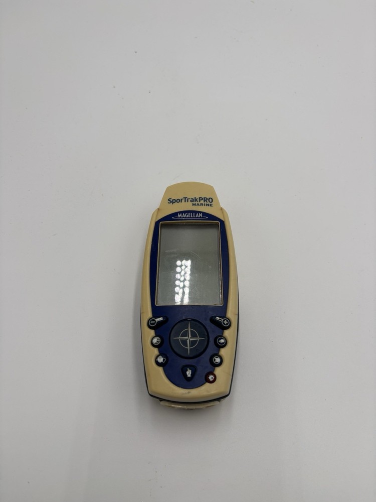 Magellan Meridian Marine Yellow LCD Waterproof Hiking GPS Receiver – For Parts O