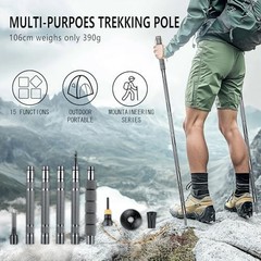Hiking Pole Detachable Lightweight for Hiking Stick Walking Pole for Man Women