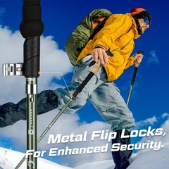 Walking Sticks – Trekking Poles with Anti-Shock Tips, Lightweight & Foldable …