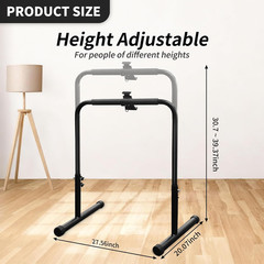 24.4 Inch Wide Handle Bar for Walking Pad Only with Phone Holder Adjustable Hand