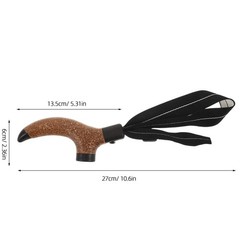 Hiking Pole Handle: Cork Grip with Wrist Strap – Ergonomic Replacement Handle –