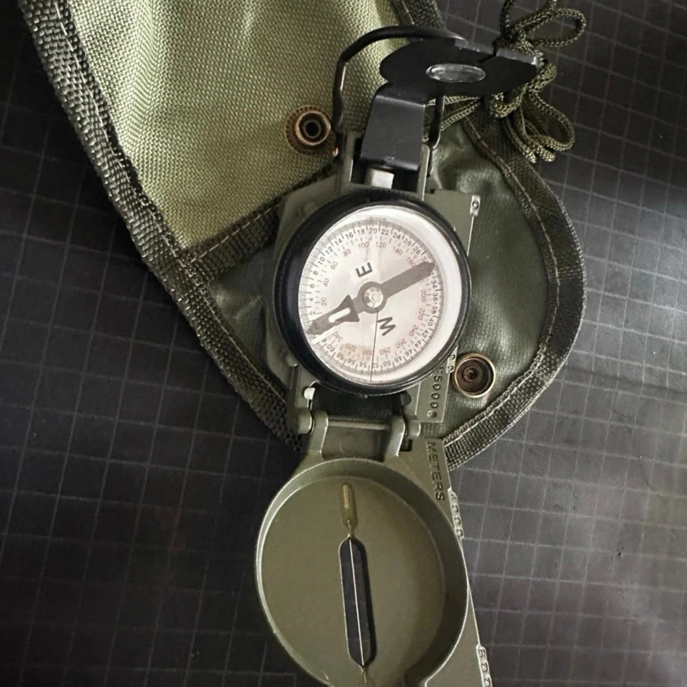 Cammenga Model 3h Tritium Lensatic Compass US Military Issue Pouch