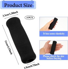 4 Pcs 23mm Walking Cane Grips Foam Handle Replacement for Seniors & Bicycles