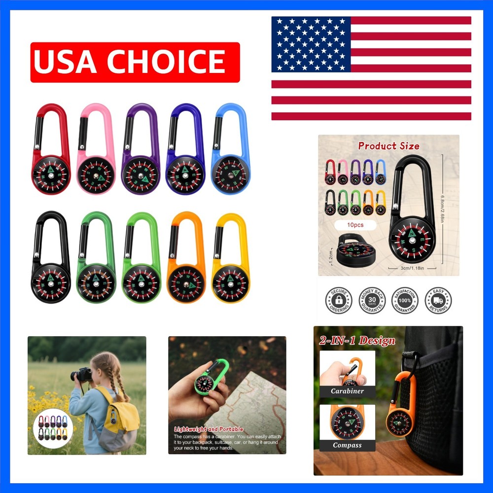 Navigation Compass, Multifunctional Hiking Compass, Waterproof Pocket Compass…