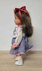 Vintage ELA doll, 42 cm, talking doll, made in Germany, sleeping eyes, very…