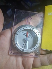 Vintage Liquid Free Dry Silva System Pocket Compass La Porte Indiana +instructio