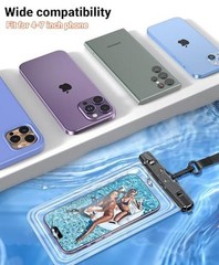 【2 Pack】 Waterproof Phone Pouch【Easy Lock & Heavy Duty】IPX8 Water Proof Cell