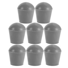 8Pcs Reusable Rubber Crutch Pads Sky Blue Non Skid Cane Tips for Home Use