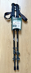 QUEST Telescoping Aluminum Trekking Poles in Black 26″ to 54″ CEH03044 New
