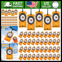 Geiserailie Orienteering Compass Bulk Navigation Map Reading Compass for Kids