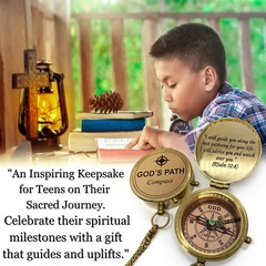 Compass Gift for Boys: Communion, Confirmation, Baptism, Graduation, Christian