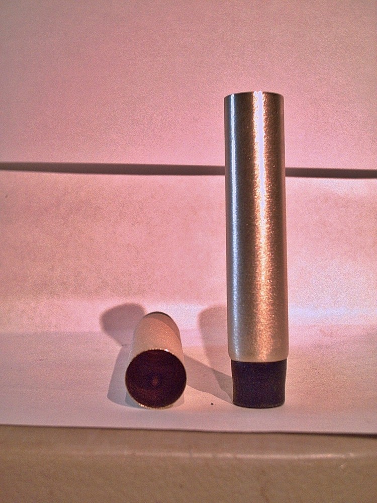 walking stick tip BRASS with HARD RUBBER bottom made for a 1/2″ stick BOTTOM USA